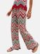 Lipsy Broek crème / turquoise / oudroze / rood