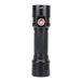 Aluminium PNI Adventure F200 dubbele led-zaklamp van aluminium, 4000 mAh batterij en micro-USB-aansluiting, 3 leds met grote opening en een met focus