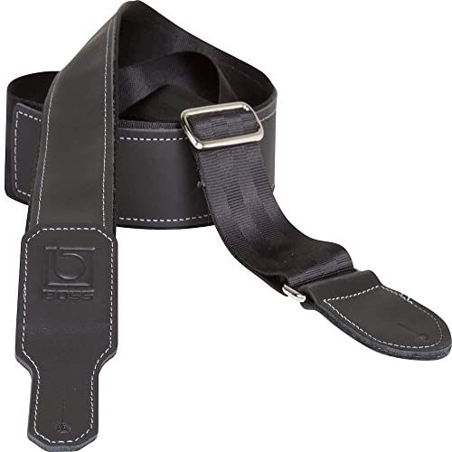 Boss BSH-20-BLK Gitaarband, leer/nylon, zwart