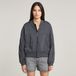 G-Star Summer Bomber wmn Dames Buitenjas Korte Anorak Lange Mouw Viscose Petrol