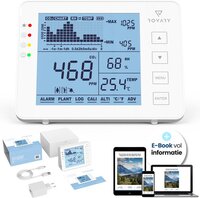 Rovary RV2000P CO2 meter & Hygrometer - CO2 melder en monitor binnen - Wit
