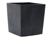 Siena Garden NIZZA STONE LA554-71 Plantebak Polypropyleen Betonlook, Zwart