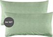 ESPRIT Kussenslopen en beddengoed, model HARP, groen, 40 x 80 cm, 2 stuks