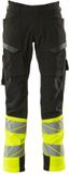 Mascot Accelerate Safe Broek met dijbeenzakken 19379-510 - Zwart/hi-vis geel - C66