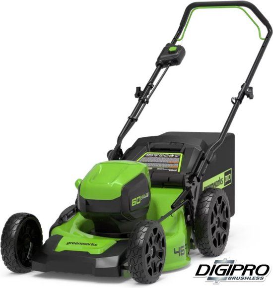GREENWORKS TOOL GREENWORKS 60 Volt Accu Grasmaaier - 46cm Maaibreedte - Zonder Accu en Lader - GD60LM46HP