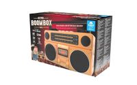 Cefa Toys Retro Boombox 9M16 Draagbare Bluetooth-luidspreker met FM-radio, USB, TF-kaart en AUX-ingang, oplaadbaar vintage design met draaggreep