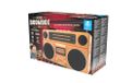 Cefa Toys Retro Boombox 9M16 Draagbare Bluetooth-luidspreker met FM-radio, USB, TF-kaart en AUX-ingang, oplaadbaar vintage design met draaggreep