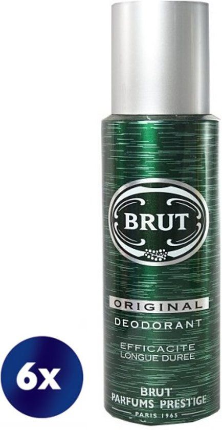 Brut Deospray Original 200 ml - Voordeelverpakking - 6 stuks