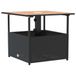 Table de jardin avec trou pour parasol 55x55x46,5 cm poly rotin noir
