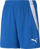 PUMA teamLIGA Shorts Jr Unisex Sportbroek - Electric Blue Lemonade-Puma White