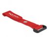 Launch Distribution Velcro cable tie with loop and eyelet fastening L 150 x W 20 mm red 5 pieces