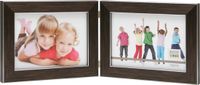 Deknudt Frames Tweeluik bruin horizontaal fotomaat 15x20 cm