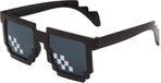 New Age Devi Thug Life Lunettes - Lunettes de festival - Lunettes de fête - Lunettes pixel - Noir - Unisexe