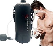 Merkloos / Sans marque Wan GmbH Camping Douchezak - Draagbare Buitendouche - Kamperen en Reizen - Zonneverwarmd Water - 12 Liter - Zwart