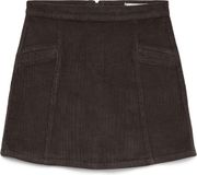 VERO MODA VMKATA JUPE COURTE EN VELOURS CÔTELÉ Chocolate Torte