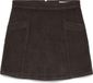 VERO MODA VMKATA JUPE COURTE EN VELOURS CÔTELÉ Chocolate Torte