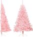 vidaXL - Sapin artificiel - avec - support - moitié - 150 - cm - PVC - rose