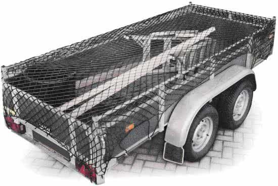 Relaxdays Aanhangernet / bagagenet - Net bagage aanhanger - 1 25 x 2 1m rekbaar tot 2x3m