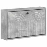 vidaXL Schoenenkast ALKMAAR 71 x 17 x 43 cm Betongrijs