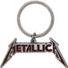 Metallica - Deep Red Logo Sleutelhanger - Zilverkleurig/Rood