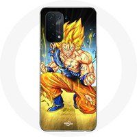 Maniacase Etui voor Oppo A74 Son Goku Drakenbal