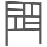 VidaXL Hoofdeind & Voeteind Grijs Grenenhout 96x4x104 cm
