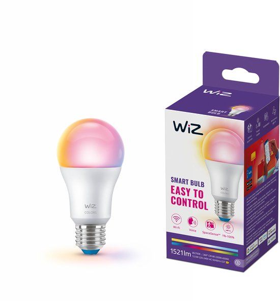 WiZ Lamp - Slimme LED-Verlichting - Gekleurd en Wit Licht - E27 - 100W - Mat - Wi-Fi