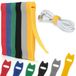 Zivacate 120 Stuks herbruikbare kabelbinders - 150 x 12 mm | nylon Klittenband Kabelbinder, voor PC, TV, koptelefoons en meer - 6 Gemengde kleuren