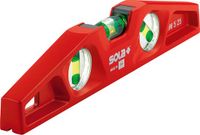 Sola Alu waterpas gegoten met gefreesd V-vlak magn. 25cm 3 libel. steigerbouw MM5 25