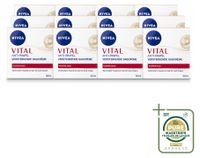 NIVEA 12 x VITAL Anti-Rimpel Dagcrème - Versterkende gezichtsverzorging - 50 ml - Voordeelverpakking