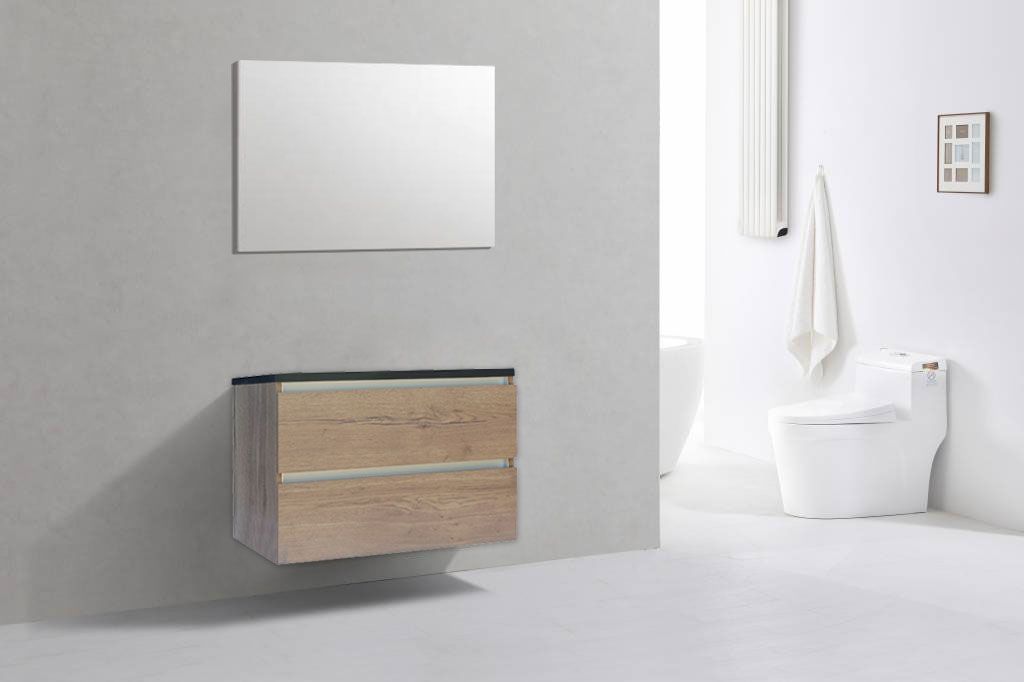 Badkamerplanet Generation Badkamermeubel Tabak Eik 80 cm Quartz