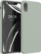 kwmobile hoesje geschikt voor Apple iPhone XR - Hoesje met siliconen coating - Smartphone case in grijsgroen
