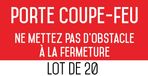 Icecat Autocollants de porte coupe-feu pour avertissement de sécurité