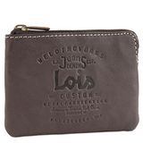 Lois - Porte Monnaie Homme Cuir Souple Petit Format - Petit Porte Monnaie homme - Bourse Porte Monnaie Multi Rangements Anti RFID. Porte Carte Cuir., Donkerbruin