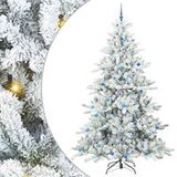 Sapin de Noël blanc 240 cm arbre de Noël artificiel à branches articulées