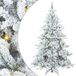 Sapin de Noël blanc 240 cm arbre de Noël artificiel à branches articulées