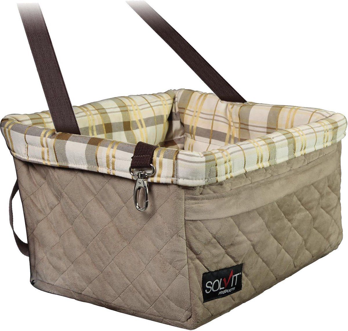 PETSAFE TRAVEL Deluxe autostoel TagAlong Stoelverhoger Large 41x36x20cm - bruin