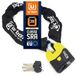 Urban Security Antivol SRA - Cadenas + Chaîne diam.15 120cm homologation + NF-FFMC.