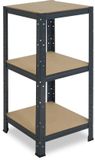 Shelfplaza HOME metalen stellingkast - 100x50x50 cm - antraciet - 3 planken