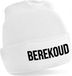 Bellatio Decorations Muts Berekoud - unisex - one size - wit