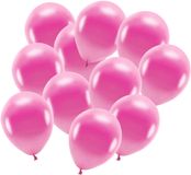 Merkloos / Sans marque Party ballonnen - biologisch afbreekbaar - 200x - fuchsia - milieuvriendelijke feestversiering