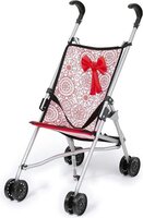 Reig Poppenwagen Paraplu Wit Rood Prinses
