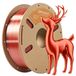Ultra Silk PLA Filament - filament pour imprimante 3D - bobine de 1 kg - 1,75 mm - convient aux imprimantes 3D FDM - température d'impression 210–220 °C - couleur cuivre