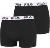 Fila Heren Boxershorts 2 Pack Zwart Maat XXL