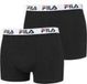 Fila Heren Boxershorts 2 Pack Zwart Maat XXL
