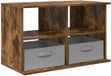 vidaXL TV-standaard met lade Gerookt eiken 79 x 40 x 48 cm