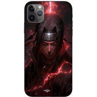 Maniacase iPhone 11 Pro Itachi Uchiwa anime 3D fanart hoesje