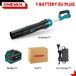 Souffleur de feuilles électrique - Appareil portatif, modèle turbo - 8000 W - Moteur sans balai - Alimenté par batterie - Système 18 V - 1 batterie incluse - Chargeur UE