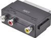 SpeaKa Professional SP-7869904 Adaptateur Cinch / SCART [3x coupleur Cinch - 1x fiche SCART] Noir