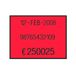 37 x 28 etiketten, 24 stuks, rood fluo permanent